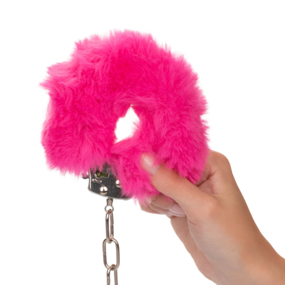 Ultra Fluffy Adjustable Furry Handcuffs - Pink