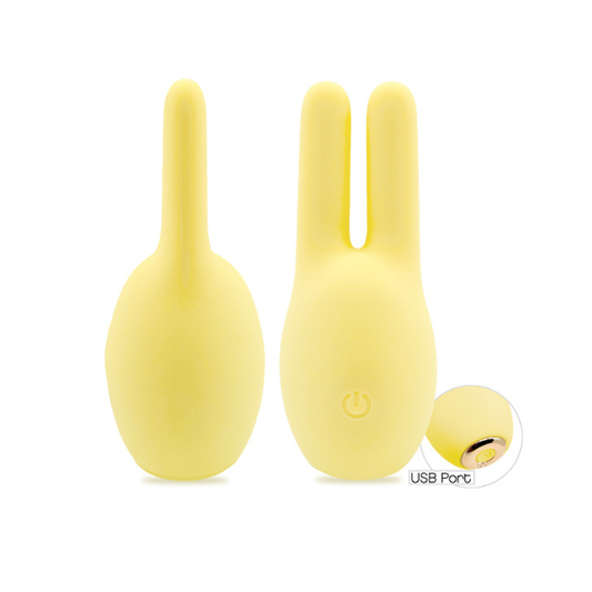 Buzzy Buddies Honey Bunny Vibrator – Cute Yellow Silicone Rabbit Clitoral Toy