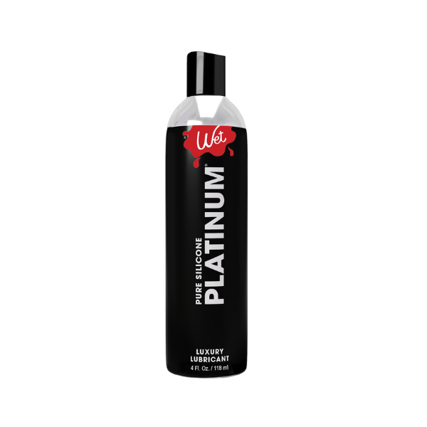 Wet Platinum Premium Silicone Lube 8oz - Long-Lasting Waterproof Medical-Grade