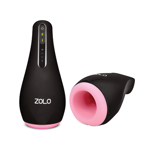 Zolo Heatstroke Warming Pulsating Masturbator - Heated LED Display Stroker