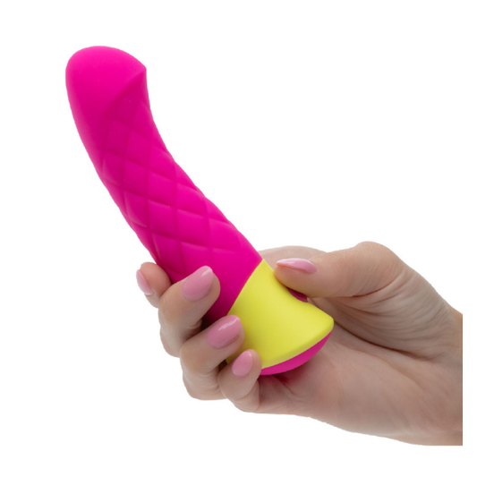 Rave Quilted G-Spot Vibrator Premium Silicone Rechargeable Waterproof