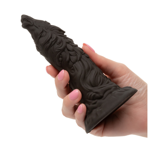 Fantasy Werewolf Man 6.25 Inch Realistic Black Silicone Suction Cup Dildo