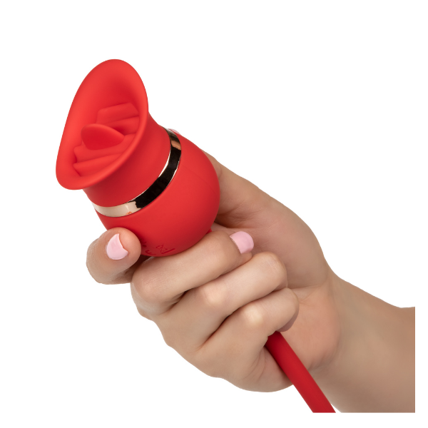 French Kiss Casanova Tongue Vibrator Clitoral Stimulator - Red