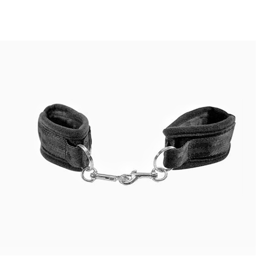 Beginner Velcro Bondage Handcuffs Soft & Easy - Black