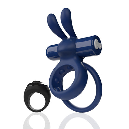 Rechargeable Remote Rabbit Cock Ring XL – Blue