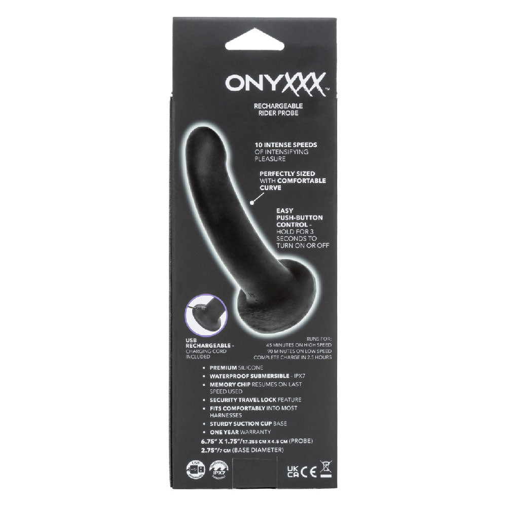 Rechargeable Suction Prostate Massager with 10 Vibration Modes - Black