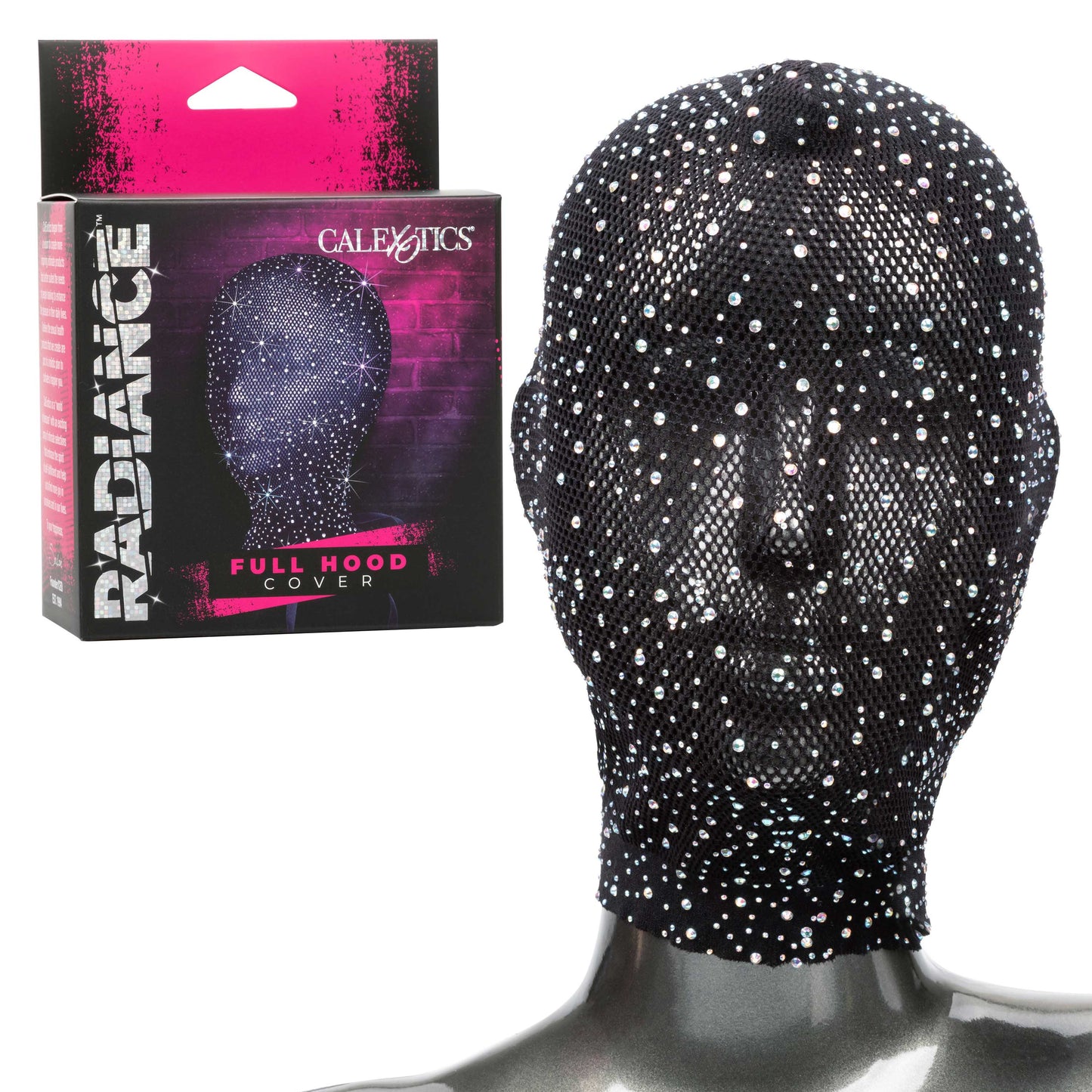 Radiance Full Coverage Sensory Hood with Mesh & Rhinestones - Black