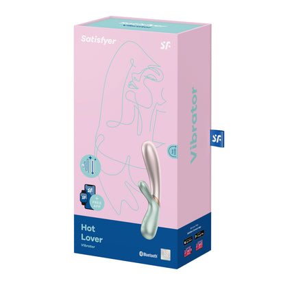Hot Lover Green App Controlled Warming Rabbit Vibrator - G-Spot & Clitoral Heating Vibrator