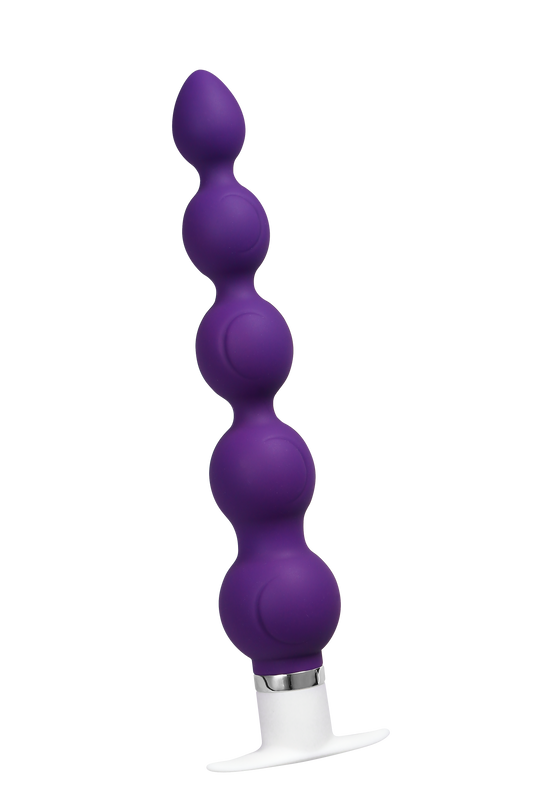 Quaker Vibrating Anal Beads – 12 Modes Indigo Silicone