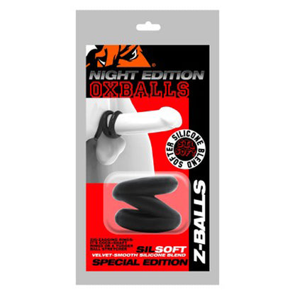 OXBALLS Z-Balls Night Edition Cock & Ball Sling – Black