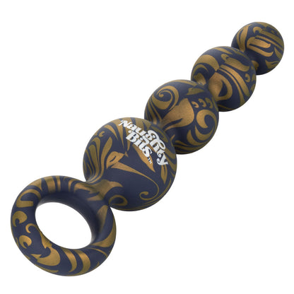 Naughty Bits Butt Balls Silicone Anal Beads – Gold Marbled