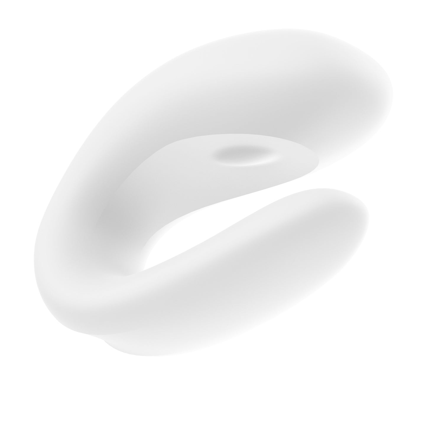 Satisfyer Double Joy App-Controlled Couples Vibrator - U-Shape Dual Stimulation, Waterproof White