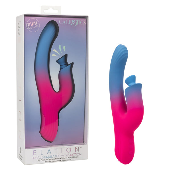 Rechargeable Dual Suction & Vibration Stimulator – Blue