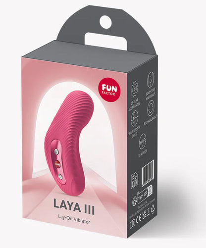 Laya III Lay-On Vibrator Magenta - Clitoral & Couples Vibrator