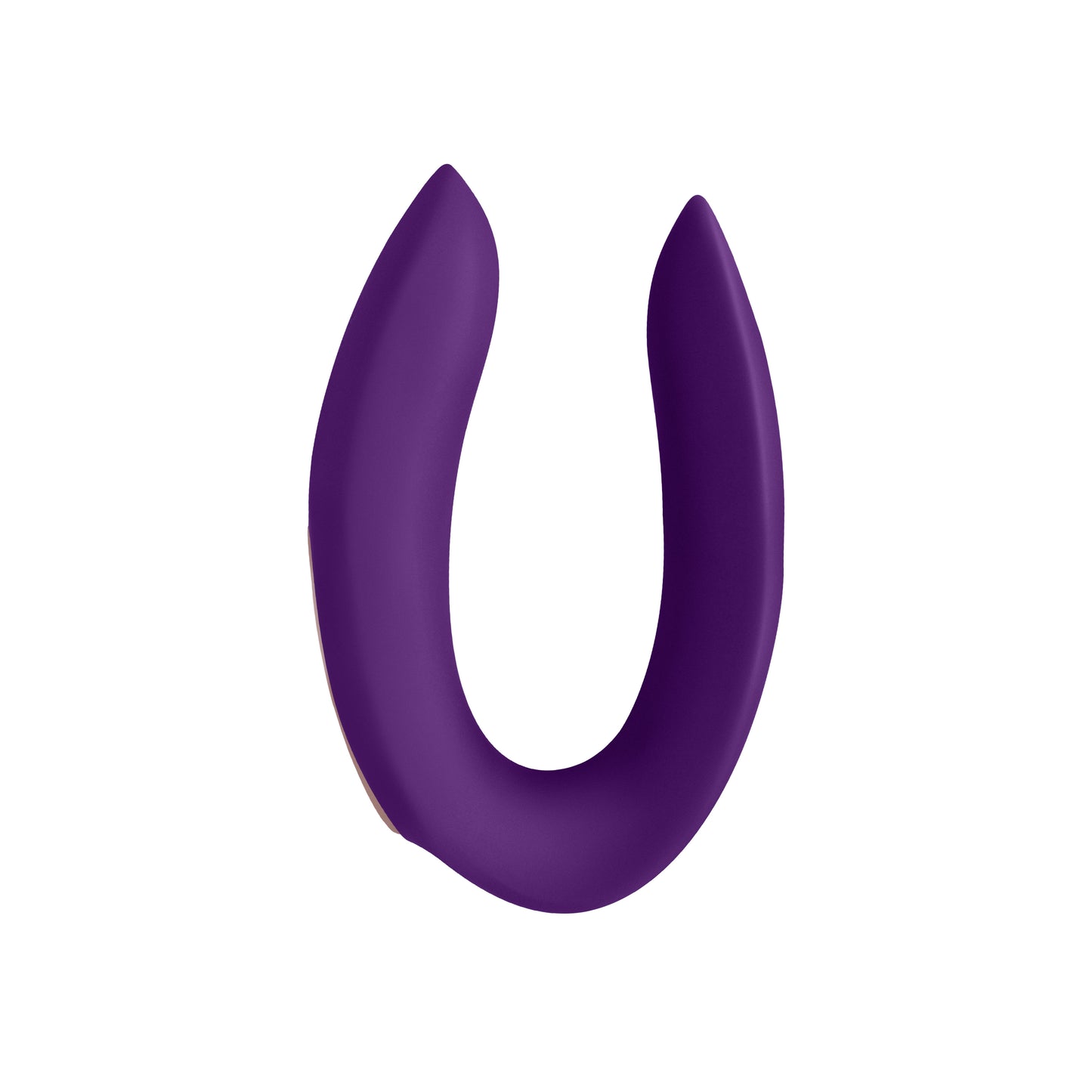Double Plus Remote Vibrator - Purple Couples Wearable U-Shaped Toy