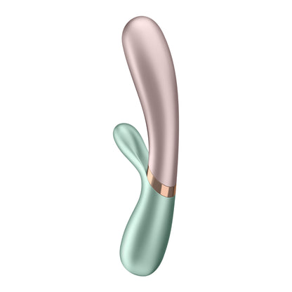 Hot Lover Green App Controlled Warming Rabbit Vibrator - G-Spot & Clitoral Heating Vibrator