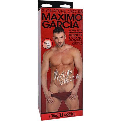 8.25 Inch Maximo Garcia Realistic Dildo Doc Johnson ULTRASKYN Vac-U-Lock Vanilla