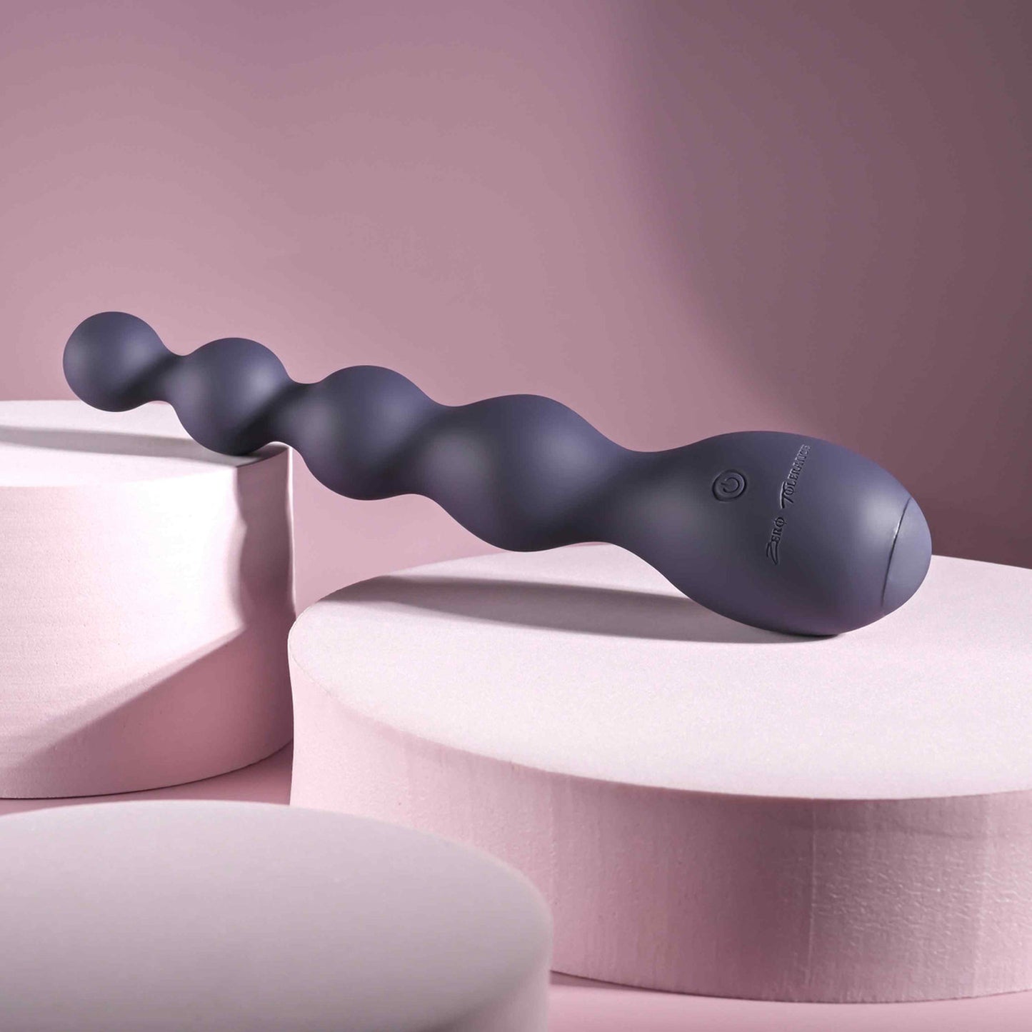 Rumpy Bumpy Rechargeable Vibrating Anal Beads – 10 Modes Purple