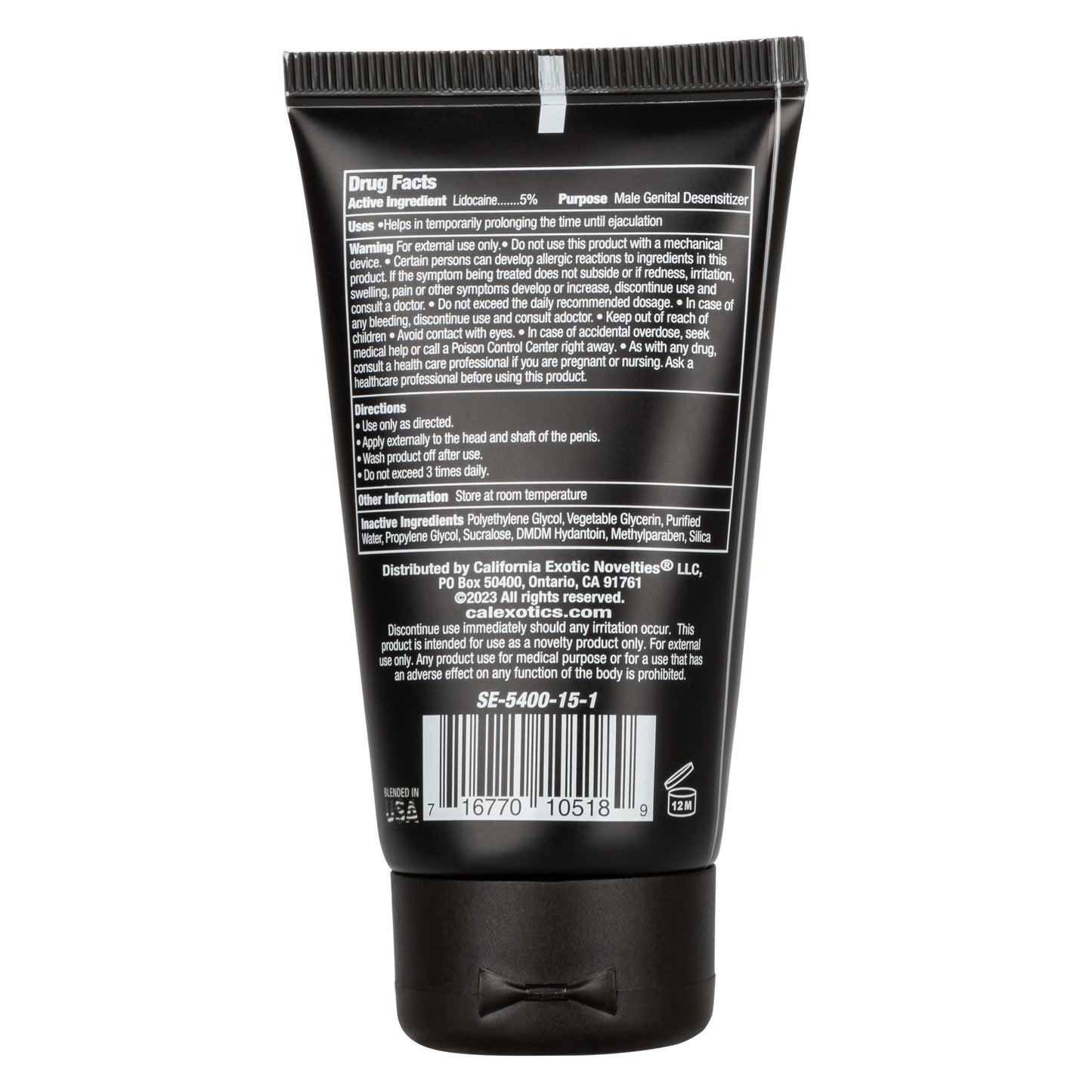Peak - Premium Desensitizing Delay Cream with Lidocaine 2oz
