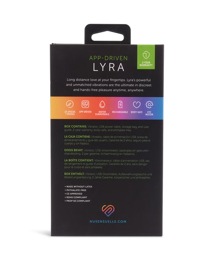 Sensuelle Lyra App-Controlled Panty Vibrator - Remote & Long-Distance Play, Rechargeable Pin