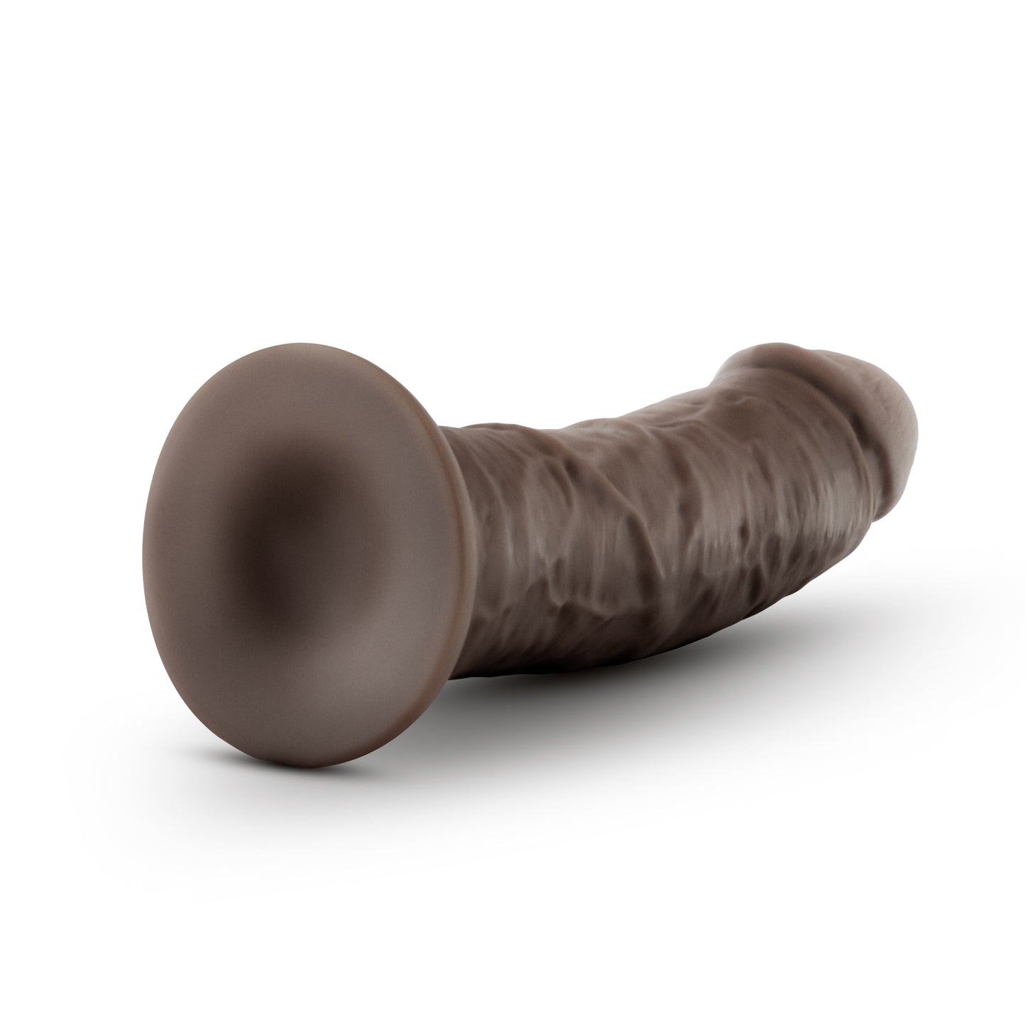 Au Naturel Realistic Chocolate Dildo 8" with Flex Shaft & Suction Cup