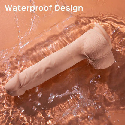9.5 Inch Kenzo XXL Thrusting Vibrating Dildo App Controlled Realistic Silicone