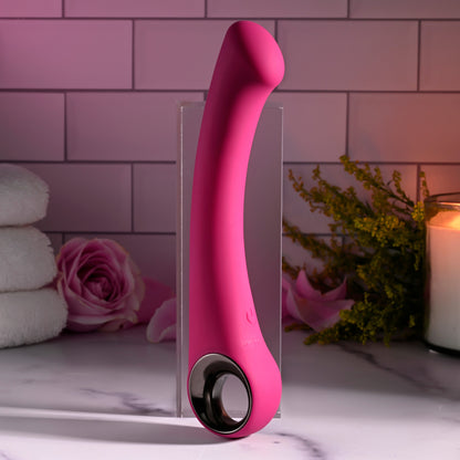 Pleasure G-Spot Vibrator Flat Head Rechargeable Silicone