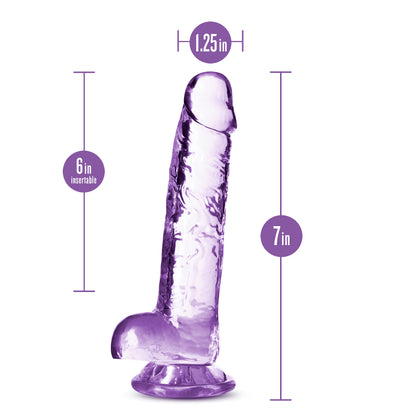 Naturally Yours 7" Crystalline Realistic Suction Cup Dildo