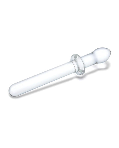 9.25" Double-Ended Glass Dildo Clear Smooth Dual-Ended Probe