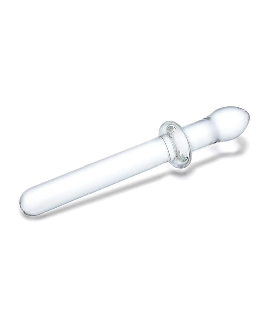 9.25" Double-Ended Glass Dildo Clear Smooth Dual-Ended Probe