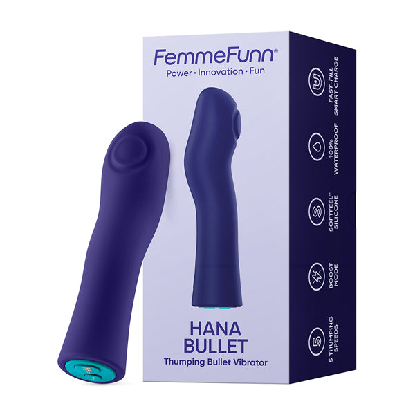 Rechargeable Pulsating Bullet Vibrator 5 Speeds + Boost – Purple