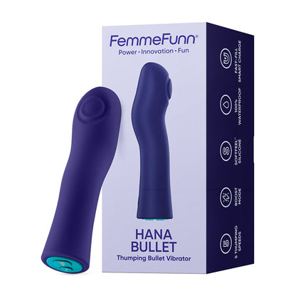 Rechargeable Pulsating Bullet Vibrator 5 Speeds + Boost – Purple