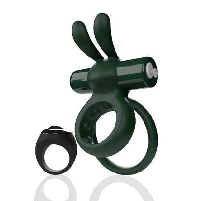 Rechargeable Remote Rabbit Cock Ring XL – Green