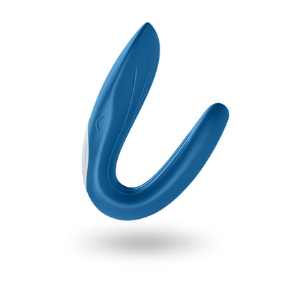 Double Whale Vibrator - Blue Couples Wearable Vibrator