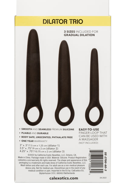 CalExotics Progressive Anal Dilator Training Set - 3 Sizes - Blac