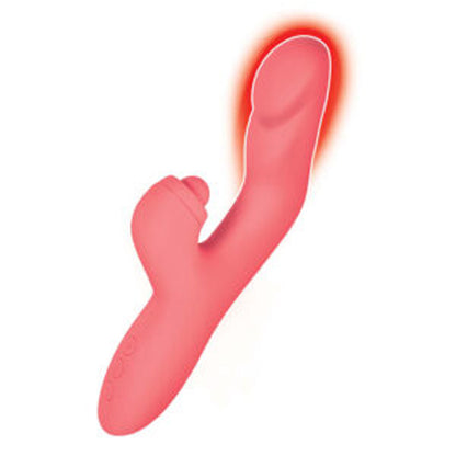 Goddess Heat-Up Tapping Rabbit Vibrator - Dual Tapping & Warming G-Spot Vibrator