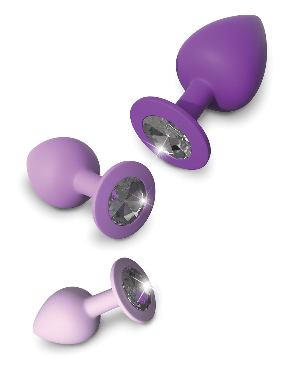 Fantasy For Her Little Gems Anal Trainer Set - 3-Piece Silicone Plugs