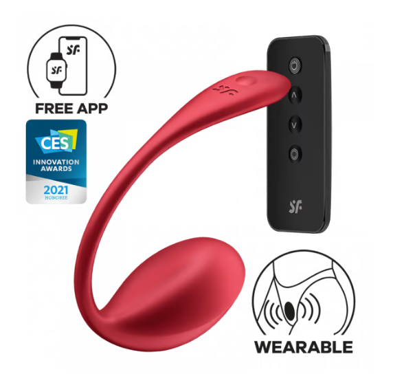 Shiny Petal Connect App Red G-Spot Vibrator