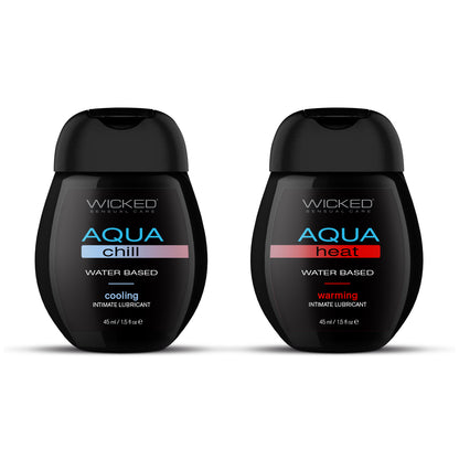 Wicked Sensations Kit - Heat & Chill Warming + Cooling Lubricant Duo 1.5oz Each