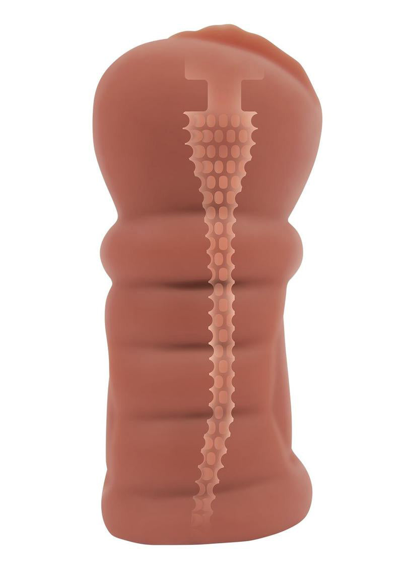 ZOLO Latina Pussy Stroker Realistic Male Masturbator - Bronzed Tone Textured Vagina