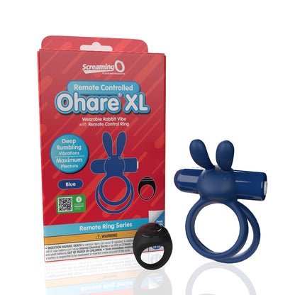 Rechargeable Remote Rabbit Cock Ring XL – Blue