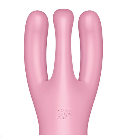 Threesome 4 App-Controlled Triple Stimulation Vibrator Rechargeable Pink
