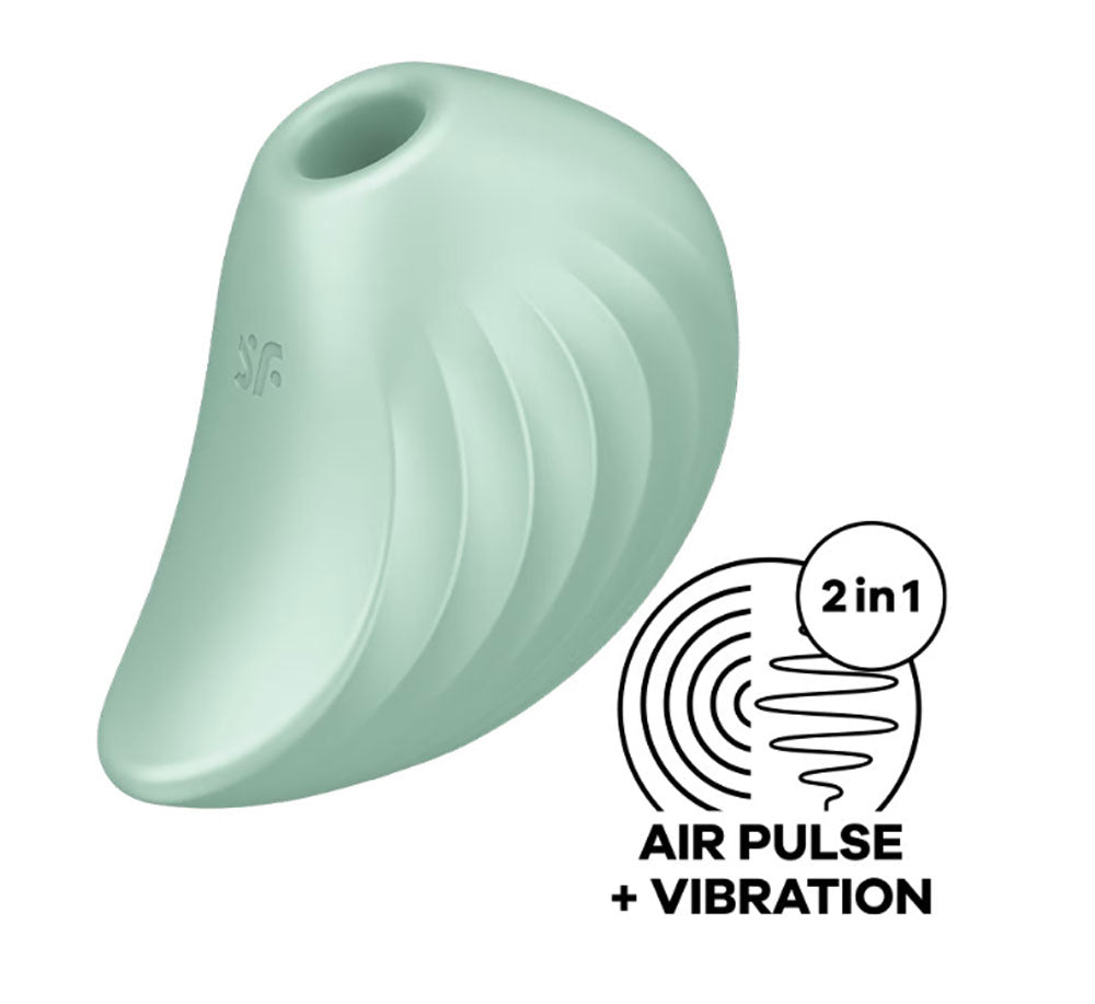 Satisfyer Pearl Diver Air Pulse Clitoral Stimulator + Vibration – Mint