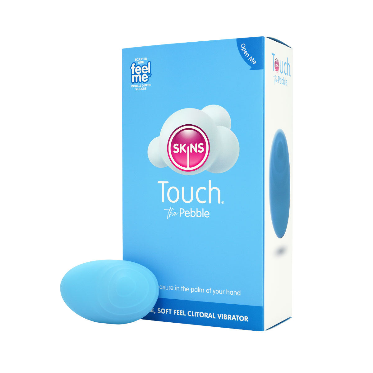 Skins Touch The Pebble Rechargeable Clitoral Vibrator - Blue