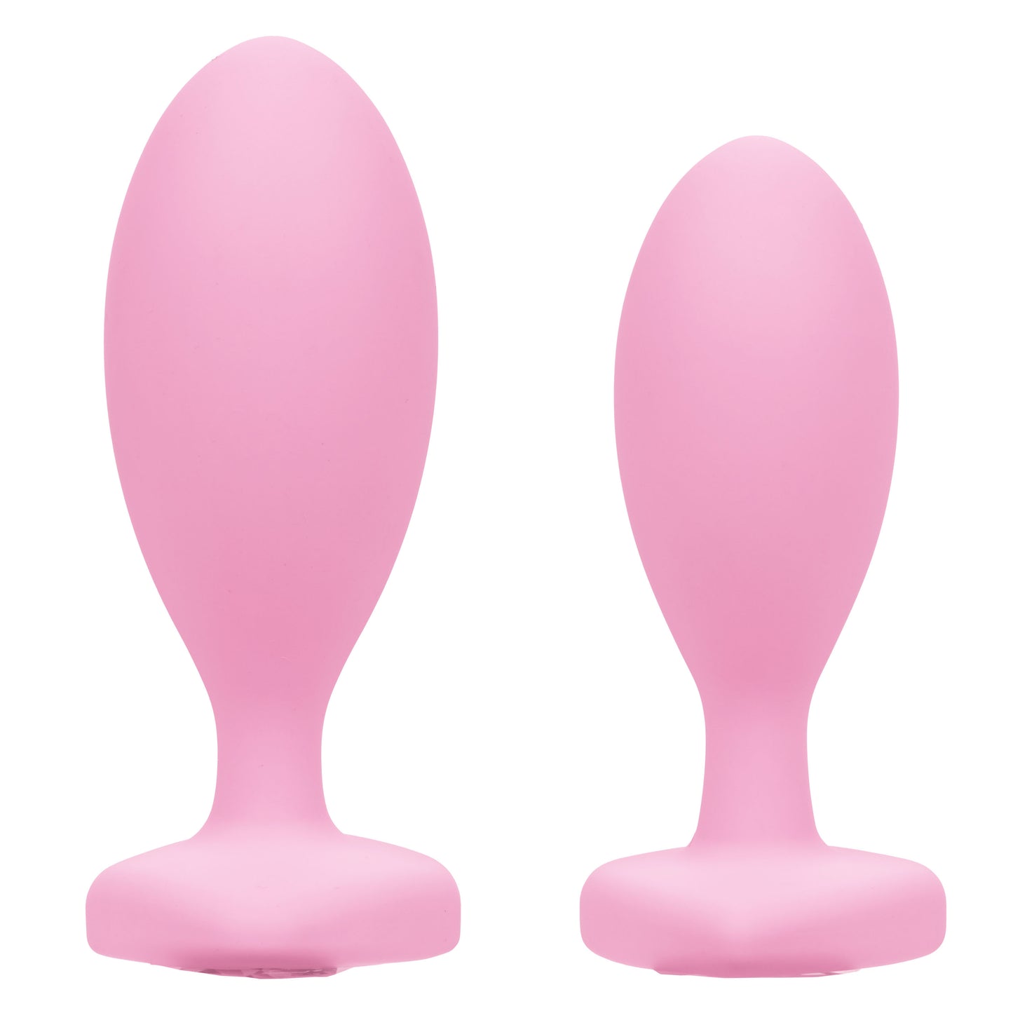 First Time Crystal Booty Duo Pink Anal Plug Set