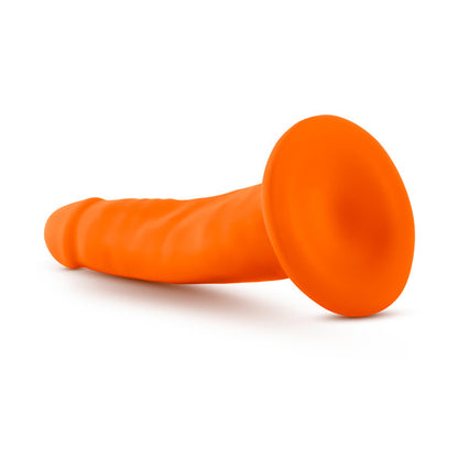 Neon Orange Dual Density Suction Cup Dildo 5.5" - Realistic Sensa Feel