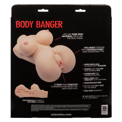 Stroke It Body Banger Realistic Masturbator 5+ lb Dual-Entry PureSkin Stroker
