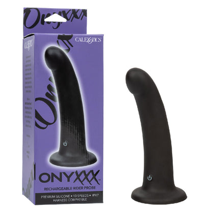 Rechargeable Suction Prostate Massager with 10 Vibration Modes - Black