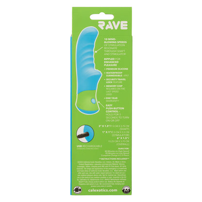 Rave Ridged G-Spot Vibrator Premium Silicone Rechargeable Waterproof