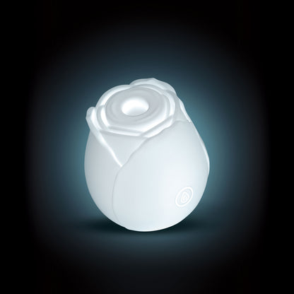 Inya Glow Rose Clitoral Air Pulse Stimulator - Glow-in-the-Dark White